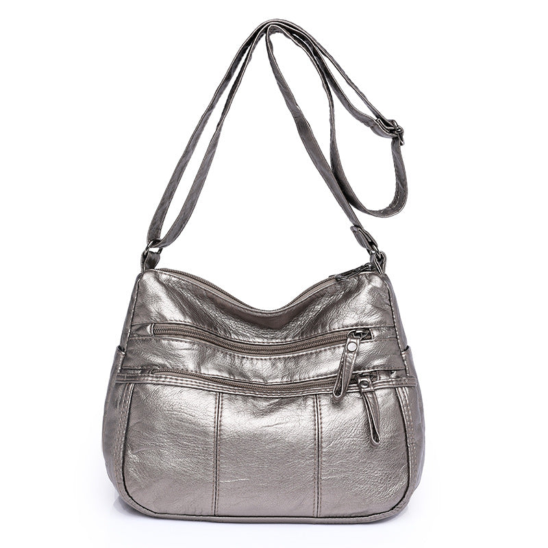 Wholesale Large Capacity PU Soft Leather Texture Crossbody Bags